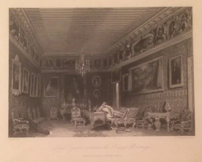 Incisione della Stanza di Byron a Palazzo Mocenigo, Venezia, foto 3 di 3