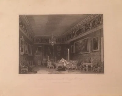 Incisione della Stanza di Byron a Palazzo Mocenigo, Venezia, foto 2 di 3