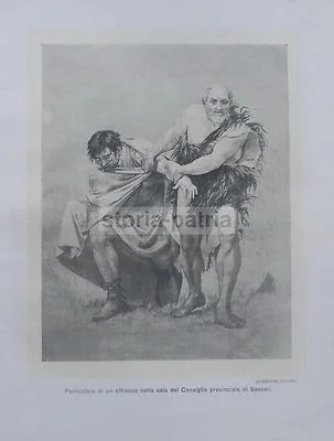 Giuseppe Sciuti, Affresco del Consiglio Provinciale di Sassari