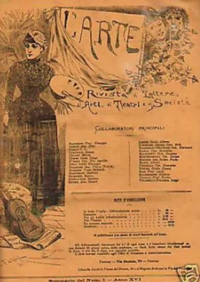 L'arte, Rivista di Lettere e Teatri, Firenze 1886 1887