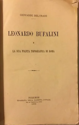 Beltrani, Leonardo Bufalini e la Pianta di Roma, 1880, foto 5 di 7
