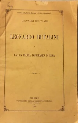 Beltrani, Leonardo Bufalini e la Pianta di Roma, 1880, foto 6 di 7