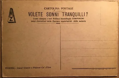 Cartolina Zampironi, Canal Grande e Ca' d'oro, foto 2 di 2