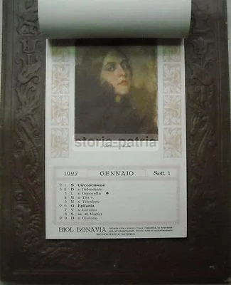 Calendario Pubblicitario Bonavia Negri, Bologna 1927, foto 6 di 8