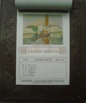 Calendario Pubblicitario Bonavia Negri, Bologna 1927, foto 8 di 8