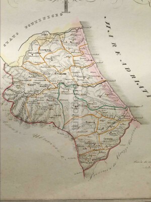 Abruzzo Antica Cartografia: Teramo, Vomano, Nereto, Bisento, Penne, Catignano, Pescara