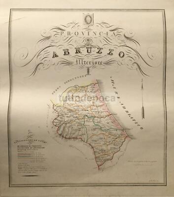 Abruzzo Antica Cartografia: Teramo, Vomano, Nereto, Bisento, Penne, Catignano, Pescara