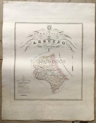 Abruzzo Antica Cartografia: Teramo, Vomano, Nereto, Bisento, Penne, Catignano, Pescara