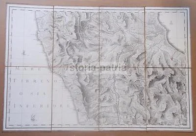 Rizzi Zannoni, Calabria, Foglio 26 Bisignano, 1789, foto 8 di 9