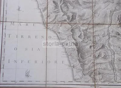 Rizzi Zannoni, Calabria, Foglio 26 Bisignano, 1789, foto 7 di 9