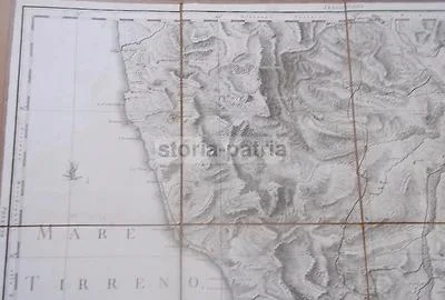 Rizzi Zannoni, Calabria, Foglio 26 Bisignano, 1789, foto 3 di 9