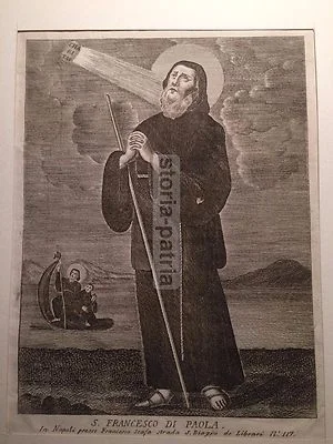 San Francesco di Paola, Acquaforte di Francesco Scafa