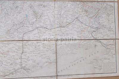 Trentino, Tirolo, Venezia, Laghi, Trieste, Capodistria. Antica Mappa Tedesca, Mayr, 1862