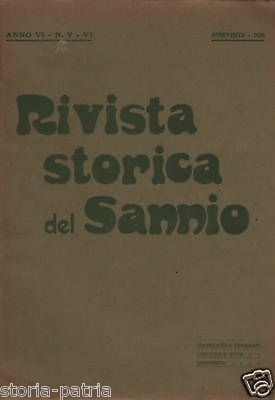 Rivista Storica Del Sannio, 1920: Benevento, Nusco, Bari, Pedicini, Altavilla, Strega, Montella, Sica