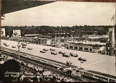 Cartolina della 500 Miglia all'Autodromo di Monza, 1961