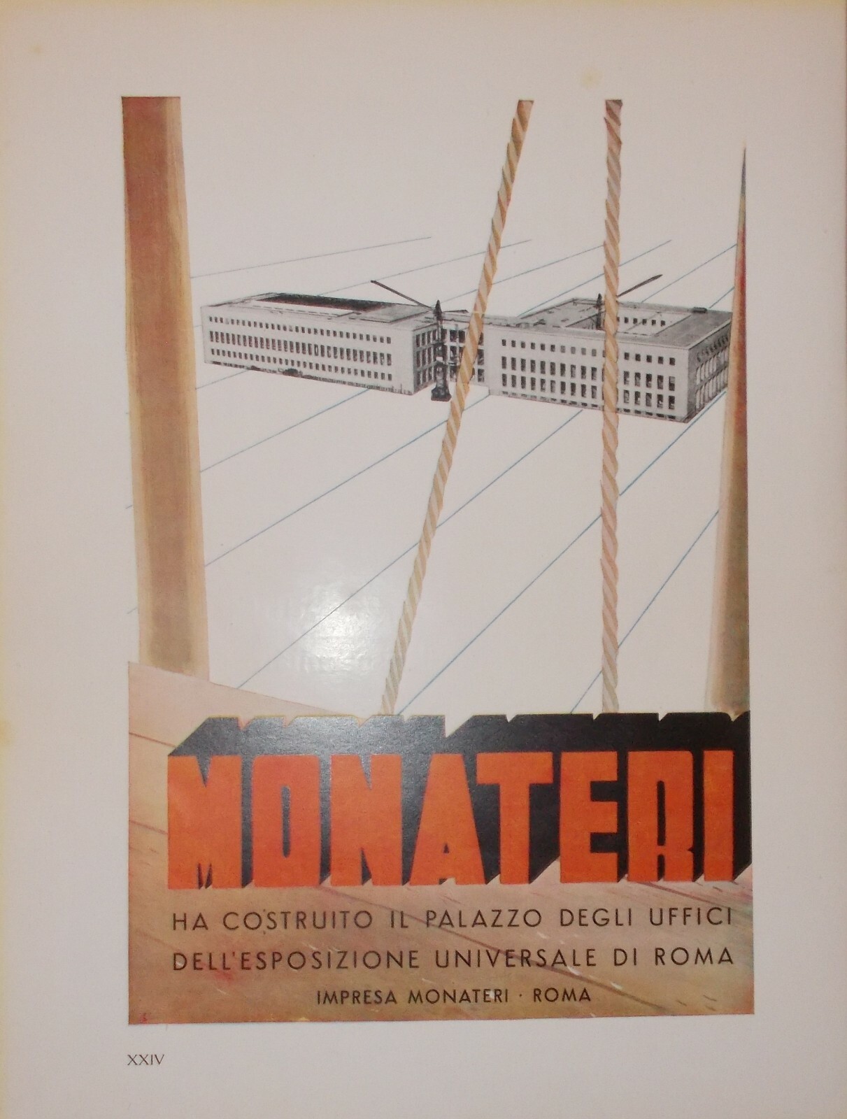 Arte Grafica Pubblicitaria: Ingegneria Ed Edilizia Monateri, Roma, Credito Italiano