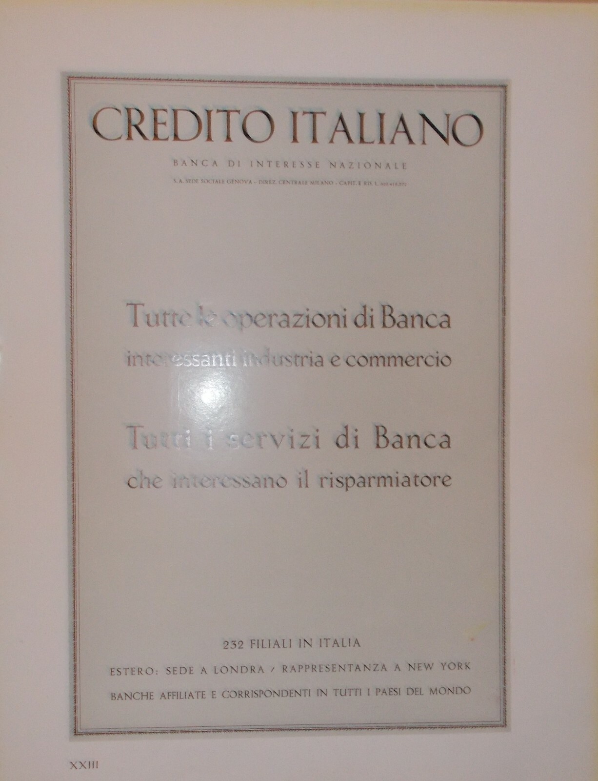 Arte Grafica Pubblicitaria: Ingegneria Ed Edilizia Monateri, Roma, Credito Italiano