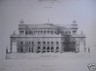 Architettura: Progetto Di Teatro Dell'Architetto Luigi Bazzani (3 Tavole)