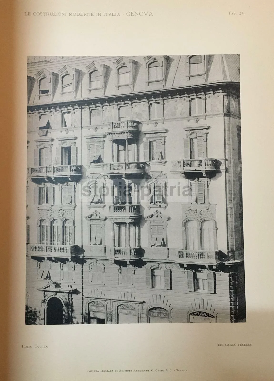 Le Costruzioni Moderne in Italia: Genova, 60 Tavole in Eliotipia, foto 3 di 10