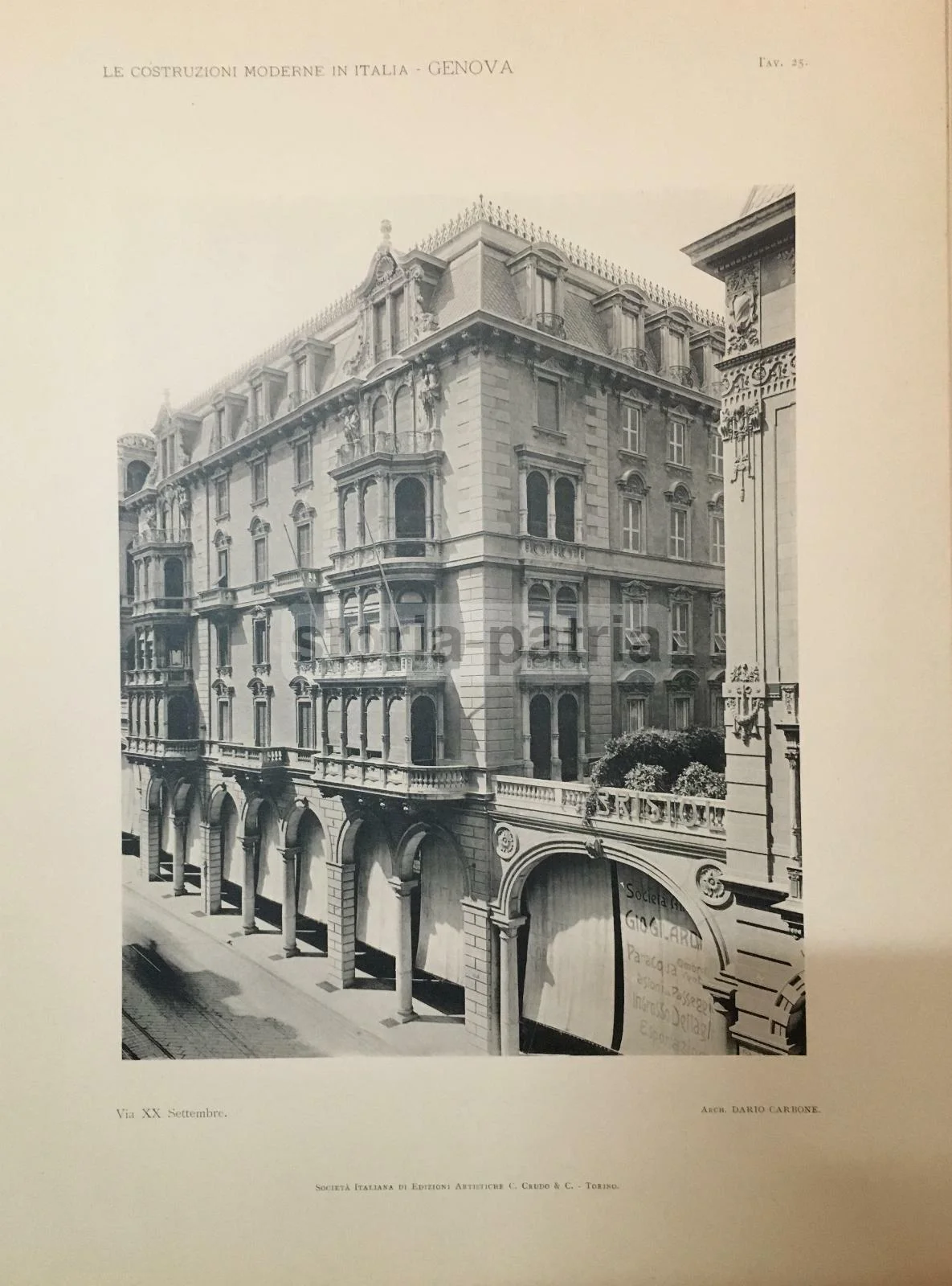 Le Costruzioni Moderne in Italia: Genova, 60 Tavole in Eliotipia, foto 8 di 10