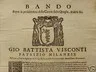 Bando sulla Caccia alle Quaglie, Macerata 1731