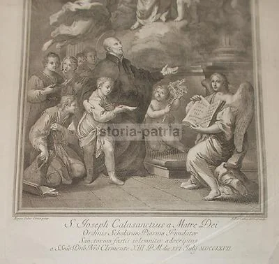 San Giuseppe Calasanzio, Incisione da Sebastiano Conca, foto 6 di 6