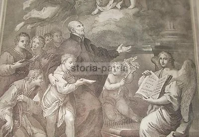 San Giuseppe Calasanzio, Incisione da Sebastiano Conca, foto 2 di 6
