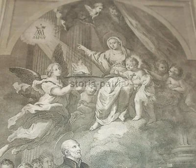 San Giuseppe Calasanzio, Incisione da Sebastiano Conca, foto 4 di 6