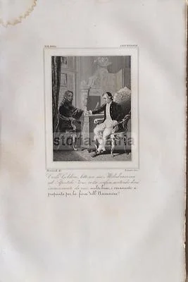 Goldoni e Apostolo Zeno, Incisione di Lauro, foto 2 di 2