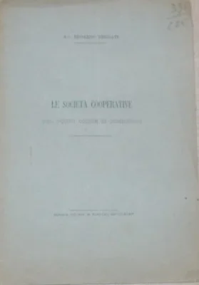 Edoardo Deodati, le Società Cooperative nel Codice di Commercio, 1884, foto 2 di 5