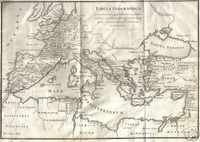 Tabula Geographica di Europa e Asia Minore, G. Pezze, 1820