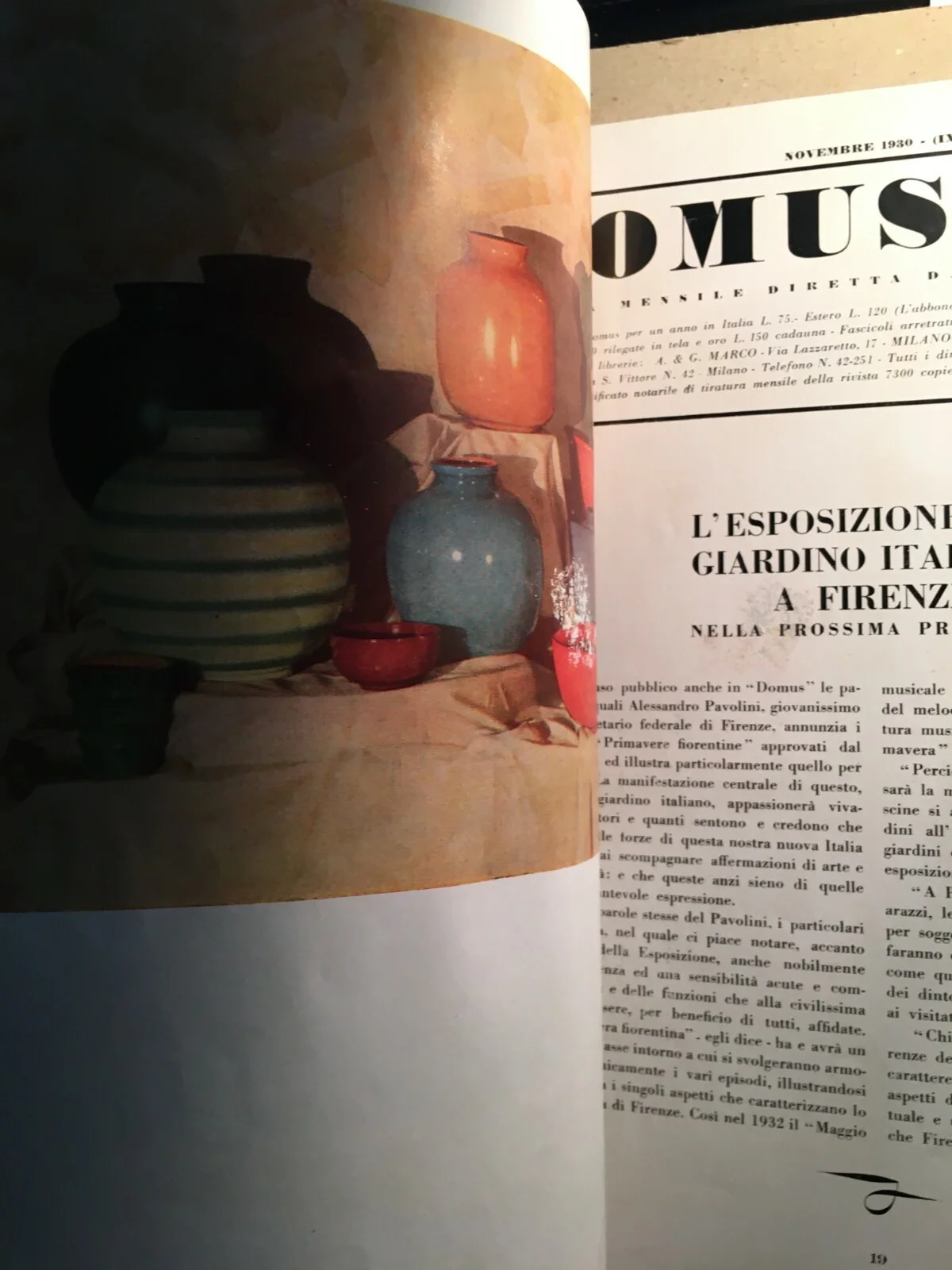 Domus, Novembre 1930, Diretta da Gio Ponti, foto 12 di 12