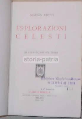 Abetti, Esplorazioni Celesti, Milano Hoepli 1943, foto 3 di 5