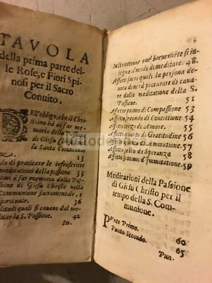 Panicario, Rose e Fiori Spinosi, Macerata 1628, foto 2 di 9