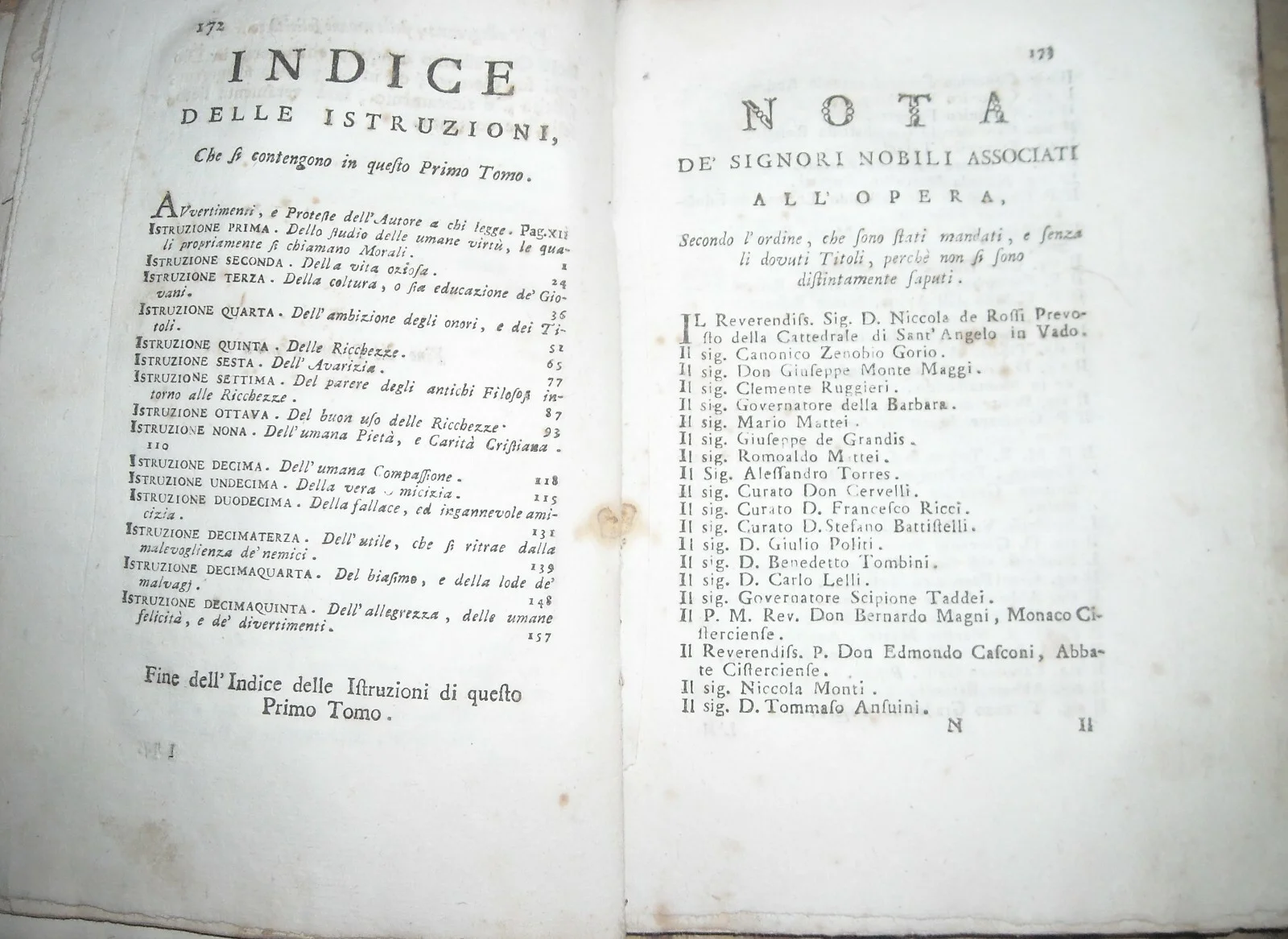 De Rossi, Idea della Vera Onestà e della Prudenza Umana, 1776, foto 6 di 12