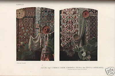 Tappeti Sardi del Seicento e Settecento, Tavola d'epoca