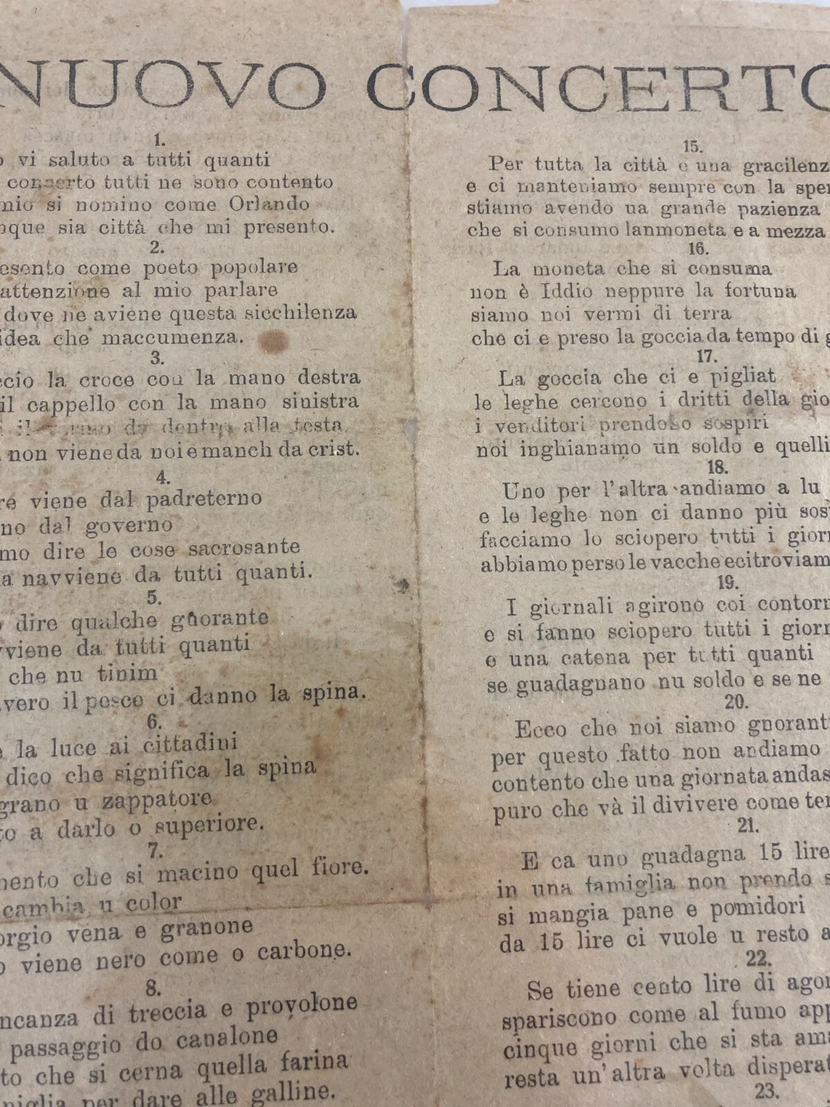 Piazzolla, Nuovo Concerto, Foglio Volante di Barletta, foto 4 di 4