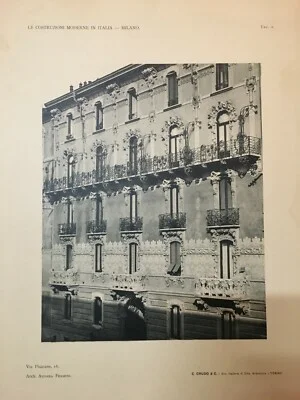 Sessanta Tavole di Palazzi Milanesi, Crudo Torino, foto 4 di 9