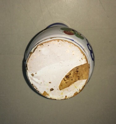 Artistica Ceramica Popolare: Mini Boccale Da Vino Floreale, Abruzzo, Palena O Castelli
