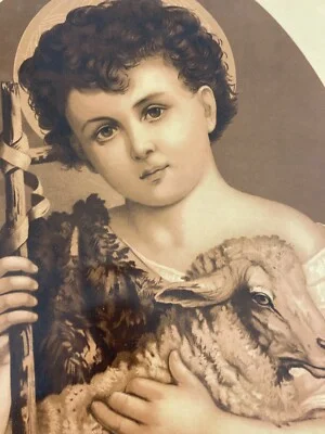 Arte Devozionale: Stampa Decorativa Antica Di San Giovannino, Bassano, Veneto, foto 6 di 8