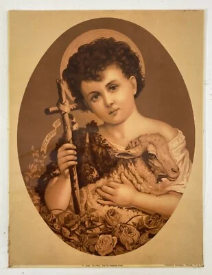 Arte Devozionale: Stampa Decorativa Antica Di San Giovannino, Bassano, Veneto