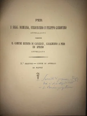 Giuridica Napoletana: Garofano, Casaluce, Aprano, Casalnuovo A Piro, Fondo Pupone (1800), foto 4 di 12