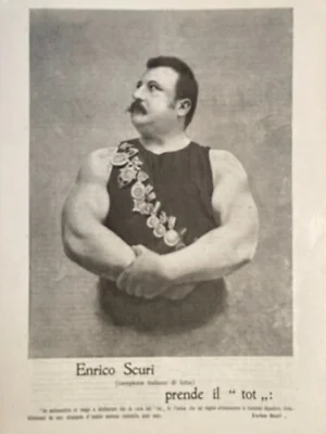 Sport, Culturismo E Lotta: Enrico Scuri Per Il Digestivo Tot, foto 2 di 3