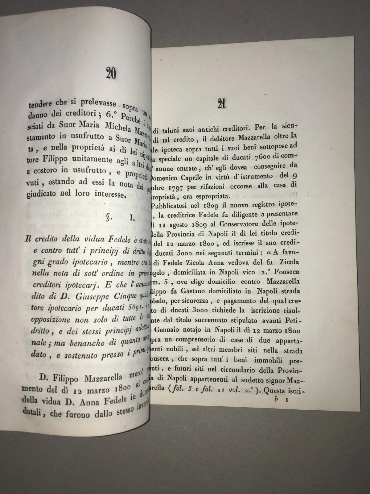 Giuridica Napoletana: Antica Allegazione Fedele, Cinque, Caprile, Raimondi, Aveta 1845, foto 2 di 7