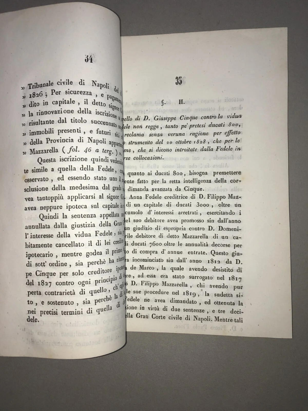 Giuridica Napoletana: Antica Allegazione Fedele, Cinque, Caprile, Raimondi, Aveta 1845, foto 7 di 7