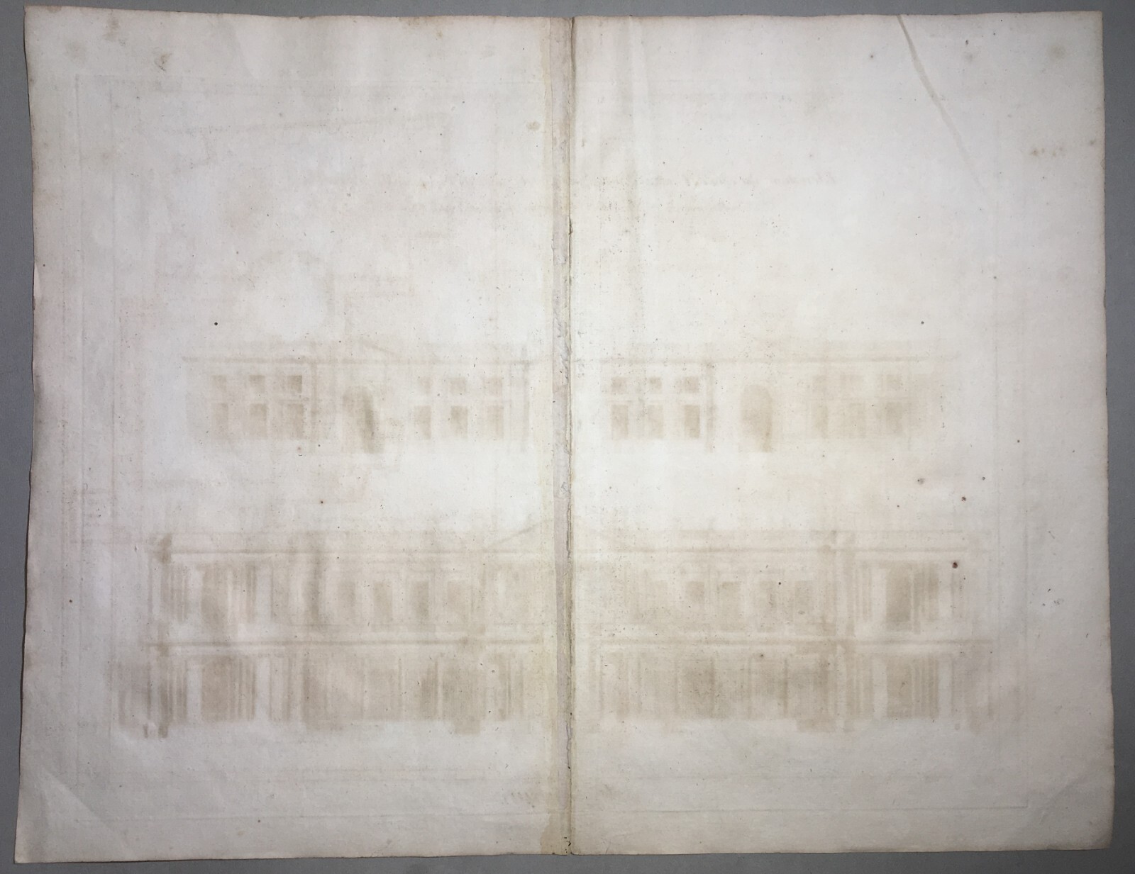 Architettura: Antica Prospettiva Di Un Grand Hotel Di Jacques Francois Blondel, Incisione Guidotti