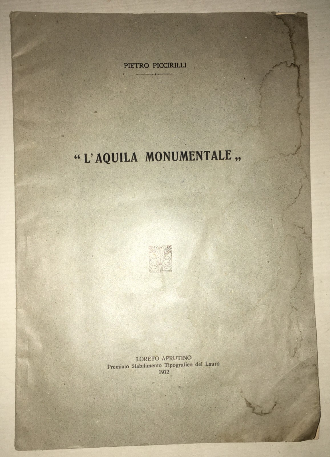 Abruzzo, L'Aquila: Arte, Monumenti, Scultura E Oreficeria Piccirilli Loreto Aprutino