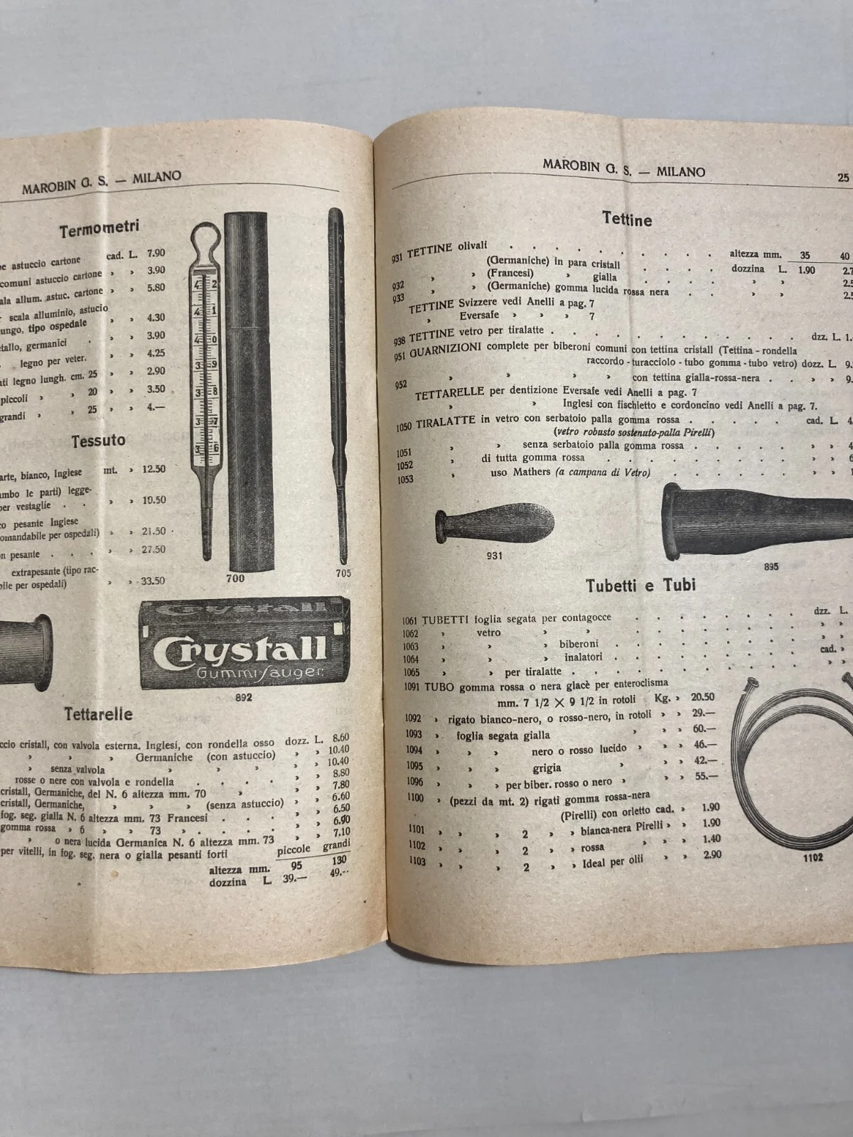 Medicina, Farmacia E Igiene: Catalogo Pubblicitario Marobin, 1922, foto 2 di 11