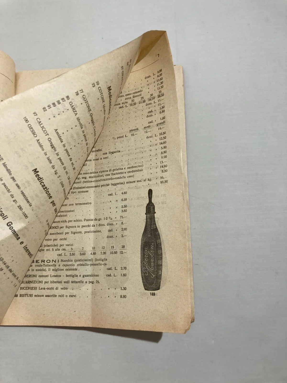 Medicina, Farmacia E Igiene: Catalogo Pubblicitario Marobin, 1922, foto 11 di 11