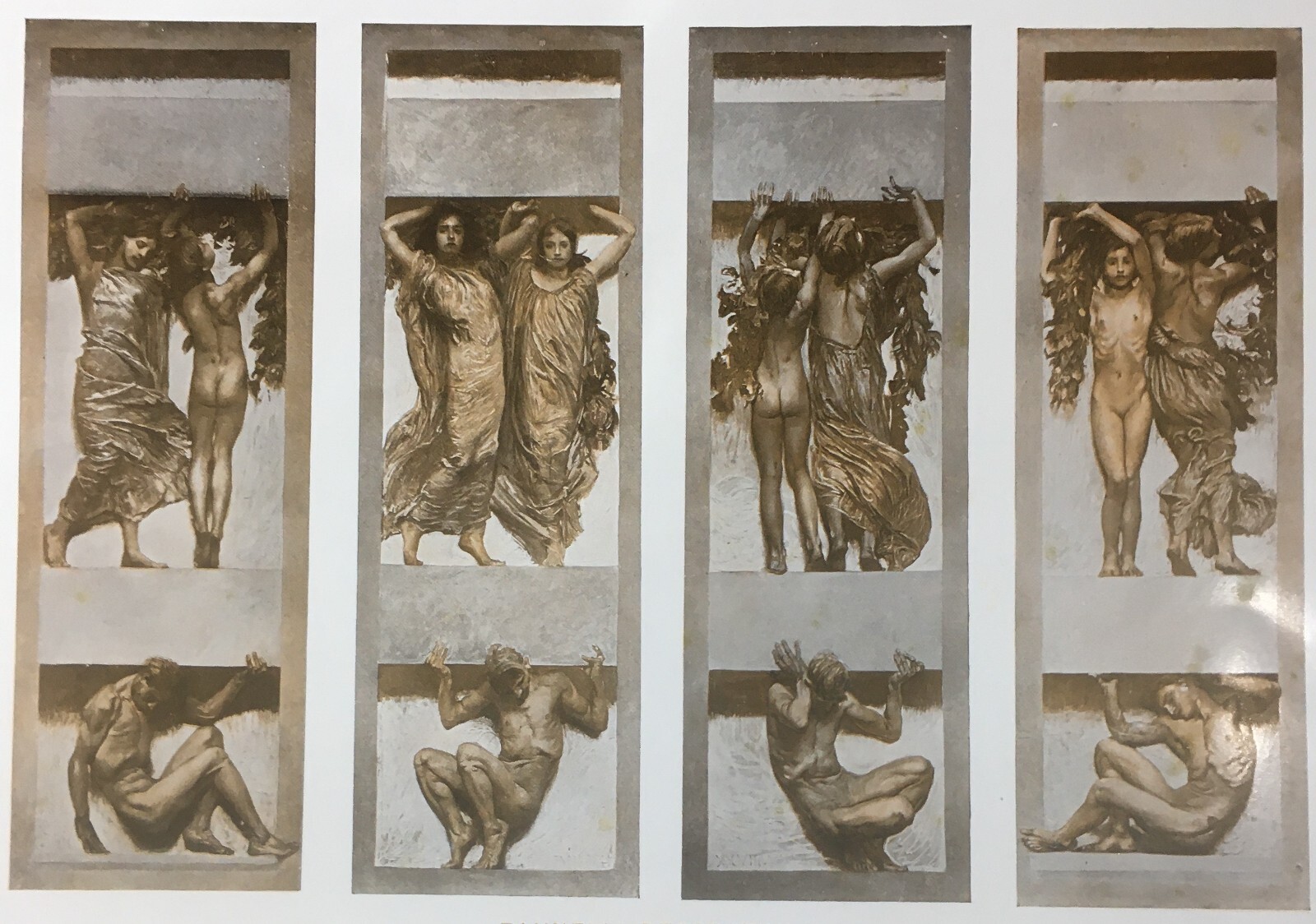 Arte Simbolismo Aristide Sartorio Esposizione Di Venezia 1907 Decorazioni
